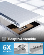 Sunco 24 Pack 2x4 LED Flat Panel Light Drop Ceiling Office Shop Commercial Warehouse Fixture, 5500 Lumens, Selectable Features, 30W/40W/50W, 4000K/5000K/6000K, Dimmable (0-10V), Dustproof ETL.