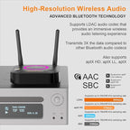 1Mii B06Ultra Bluetooth 5.3 Receiver with LDAC for Hi-Res Wireless Audio, HiFi Bluetooth Audio Adapter w/Audiophile DAC, 3D Surround aptX HD Low Latency, Optical AUX 3.5mm Coaxial for Home Stereo