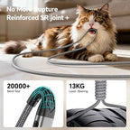 AWIC Compatible with i Phone, USB A to Lightniing Cable, 3Pack 10FT Long Fast Charging Cord Braided Appple Phone Cable for i Phone 14 13 12 11 Pro Max XS XR and More - Grey