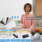 COOLWINDS Motorized Blinds with Remote Cordless Automatic Motorized Shades Custom Blinds for Windows Smart Curtains Compatible with Alexa Google Home(,Fabric Samples)
