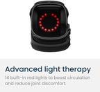 Nobol PhysioFlex Portable Warm Up & Recovery Knee Massager – Cordless Red & Infrared Light, Heat & Vibration Therapy to Restore Comfort, Rebuild Strength & Keep You Moving