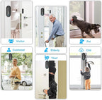 SanJie Door Alarm for Kids Safety with Remote,Wireless Door Chimes When Door Opens for Home/Dementia Patients/Pool,0-120 dB Volume Ajustable 4 Working Modes(2 Remote & 2 Sensor)