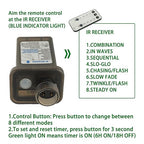 SIGANDG 30V 9W 8 Mode LED Controller with Memory Function and IR Remote Control Low Voltage Transformer for Holiday String Lights,not Fit for 8 Mode with Control Box and 1 Mode String Light(1 pcs)
