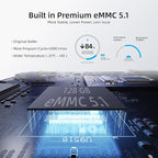 MeLE Quieter3C Fanless Mini PC, Celeron N5105, 8GB RAM, 128GB Storage, Full-Function USB-C, WiFi 5, Support Triple Screen Display, Slim Desktop on Industrial, Home, Office
