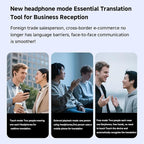 Wisoqu AI Language Translator Device, Real Time 140+ Languages Text Voice Photo Translation with Video Call Support, for Travel Business Communication