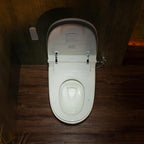 WOODBRIDGE Smart Toilet with Auto Open/Close,1000g MaP Flush Score,Foam Shield,Foot Sensor, Movement Drying,Auto Flush,ADA Height,Blackout Flush,Heated Seat,One Piece Toilet with Tank Built in