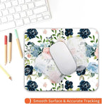 Armanza Square Mouse Pad Pretty Flowers, Personalized Premium-Textured Custom Mouse Mat Design, Washable Mousepad Cloth, Non-Slip Rubber Base Computer Mouse Pads for Wireless Mouse