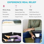 MedMassager Foot & Body Plus Combo| Deep Tissue Massage Therapy Units, at-Home Massager, Dual Speed Motors | Reduces Pain & Improves Blood Circulation | MMF07 & MMB06