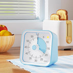 InfPokid Visual Timer for Kids with Pause Function, 60 Minute Countdown Timer for Kids Desk Study, Teaching, Kitchen Cooking, Office Meetings, Time Management for ADHD (Blue)
