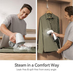 HiLIFE Upgraded Steamer for Clothes, Handheld Portable Design, 1100W Powerful Steam, 300ml Larger Tank & No Leak Design, 30S Fast Heat-up, Quick Wrinkle Remover, Compact Size for Travel, ONLY 120V