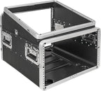 Sound Town Lightweight and Compact 6U ATA ABS Rack Case, with Slant Mixer Top, 21" Depth, 10U Top and 6U Side Spaces (STMR-A10X6U)