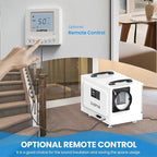 CADPXS Crawl Space Dehumidifier, 125 Pints Commercial Dehumidifiers with Drain Hose, Dehumidifier for Crawlspace, Basements & Water Damage Use, Auto Defrost & Memory Restart, cETL Listed