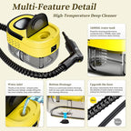 Steam Cleaner,15s Heat-Up,1.6L Tank,3-Level Adjustable Handle,2500W Steamer for Cleaning,Portable Steamer for Cleaning with 16PCS Accessories,Steam Cleaner for Home,Grout,Tile,Couch,Car,Dirt,Grease