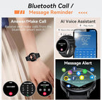 Smart Watch for Women Fitness Tracker: Waterproof Digital Mens Watches Make Answer Call Smartwatch for Android Phone iPhone Samsung Compatible Step Running Pedometer Sleep SpO2 Heart Rate Monitor
