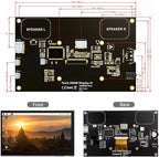 ELECROW 7 Inch Touchscreen Monitor for Raspberry Pi - 1024x600 IPS Capacitive Touch Screen HD Mini LCD Display with Stand Compatible with Raspberry Pi 5/4B/3B+/3B, BB Black, Win11/10/8/7, Driver Free