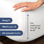 Full XL Bed Sheets - Extra Long Extended Full Sheet – Luxurious, Easy-Fit Sheet Set - Fits between 8” to 16" Deep Pockets, 54" x 80" for Full XL Mattresses - Ideal for Extra Long Full Beds