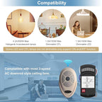 Universal Ceiling Fan Remote Control Kit Dimmable, Replacement for Hampton Bay, Hunter,Allen+Roth Kichler, FAN-28R L3HFAN35T1 FAN-35T1 L3HFAN35T FAN-35T KUJCE9603 UC7202T CHQ7202T