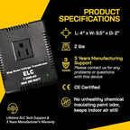 ELC 300-Watt Voltage Converter - Step Down - 220v to 110v / 240v to 120v Travel Power Converter - for Hair Straightener, Hair Dryer, Laptops and Chargers, CE Certified [3-Years Warranty]