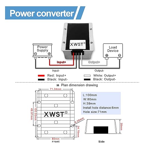 DC DC Stabilizer 9V-36V to 24V Boost Buck Converter Power Supply 15A 360W Waterproof Voltage Regulator Auto Step Up Down 24V Volt Transformer Module