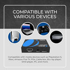 OREI 4K HDMI Audio Embedder, Audio Embedder Inserter Digital Analog Audi + DVI to HDMI Support TOSLINK Optical 3.5mm Jack AUX Sound Input 4K60Hz 18Gbps HDR HDCP2.2