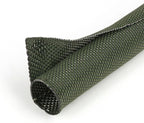 HOLED 1/8 inch Split Braided Cable Management Sleeve for USB Cable Power Cord Audio Video Cable, Wire Loom Cord Protector from Cat Dog Chewing (Dark Green, 25FT)