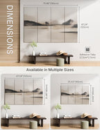 Wall Art Acoustic Panels,70''×47''Sound Absorbing Panels-8-Pack with 60 Adhesive Tabs, Panels for Living Room and Recording Studio, Offices-Mist Reflections