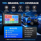 KINGBOLEN S6 Elite OBD2 Scanner, 2026 Bidirectional Scan Tool, 15 Reset, Active Test, All System Car Diagnostic Scanner, CAN FD/FCA/Renault SGW, Lifetime Free Upgrade Scanner for Car, Upgraded of S608