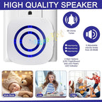 Mimorou Motion Sensor Alarm Wireless Driveway Alarm Indoor Home Motion Detector Long Range Security Alert Monitor System with 6 Sensor and 3 Receiver, 38 Chime Tunes and LED Indicators