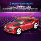 WSTER WS-592 Supercar Design Bluetooth Replica Speaker – Portable Car Model Wireless Speaker with TWS Stereo, FM Radio, LED Party Lights, USB/TF Playback, Hands-Free Calling, Microphone(Red)