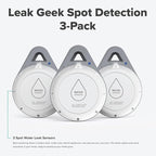 Leak Geek Spot Detection Wi-Fi Alert System with The Bridge Gateway and 3 Water Leak Spot Detection Sensors