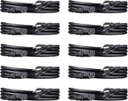 Amazon Basics PC Power Cord, 6 feet, 10-Pack, AC Power Cord for Monitor, Computer, TV, 3 Prong, 18 AWG, 125 Volts, Black