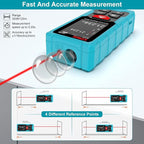 Kiprim 393ft Dual Laser Distance Measuring Tool LD120S, 120m Total Range, Electronic Level, Precise Measurements, and Pythagorean Function - Ideal for Construction, DIY, and Home Renovation