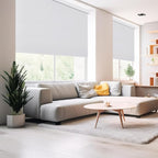 Zshine Motorized Blackout Window Blinds Customize Width (23-95 Inches) Remote Control Wireless and Rechargeable Roller Shades Blinds for Windows, Home, Office, Hotel, Club, Restaurant(82006G)
