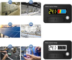 MOAIYU DC8-30V Electricity Meter Digital LCD Display Car Battery Charging Levels Indicators Leads Acid Lithium Voltmeter