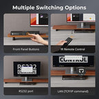 TESmart 16×1 HDMI Switch 16 in 1 Out 4K HDMI Switcher with IR Remote 4K@60hz 16 Port HDMI Switch Box HDCP 2.2,Auto Switch,19-inch Rack-Ears Mount,LAN Port Control,Auto Scan Switch