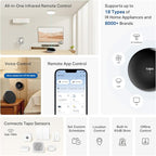 Tapo Smart IR & IoT Hub with Chime - Universal Remote for TVs, ACS, & 18+ Device Types, Matter-Certified, Supports 8,000+ Infrared Brands, Voice & App Control, Custom Schedules & Automations, H110