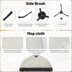 28 Pack Accessories Compatible with Roborock Q5 Pro/Q5 Pro+,Q8 Max/Q8 Max+ Vacuum Robot,Parts Include:2 Dual Roller Brush,6 Side Brush,4 HEPA Filter,8 Mop Cloth,6 Dust Bag,1 Cleaning Tool&1 Screwdrive