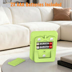 MOSTRUST Digital Dual Kitchen Timer, 3 Channels Countdown Triple Timer for Cooking, Magnetic Memory-Preset Large-Display Adjustable Alarm Volume, Multi Times Management, 3A Battery Included, Green