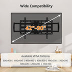 ELIVED Heavy Duty TV Wall Mount for Most 42"-90" TV Up to 200 LBS, Max VESA 800x400mm, Pre-Assembled Wall Mount Bracket, Full Motion Swivel tv Mount Fits 24"/18"/16" Wood Studs, YD3028