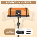 Facilife Projector Stand Tripod on Wheels, Adjustable Height 29-44 Inches, Laptop Tripod Stand Rolling, Heavy Duty Projector Tripod Metal Construction, Multifunctional for Office & Home (29-44 Inches)