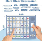 Joyreal AAC Device for Autism, Non Verbal Communication Tools for Speech Therapy & Stroke Rehab. Communication Tablet, Autism Talking Aids with 8 Programmable Buttons & Adjustable Volume (Gray-Blue)