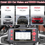 2026 FOXWELL Car Scanner NT604, 4 System OBD2 Scanner Diagnostic Tool, Check Engine Code Reader for Cars and Trucks, ABS/Airbag/Transmission Diagnostic Scanner for All Vehicles, English & Spanish Ver.