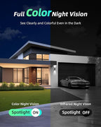 MaxiViz Solar Camera Outdoor Wireless, 2.4GHz Wi-Fi Security Camera with AI Motion Detection, Cameras for Home Security with 2K Color Night Vision, Two-Way Talk, IP66 Weatherproof, Cloud/SD Storage