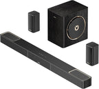 ULTIMEA Skywave X40 5.1.2ch Sound Bar for Smart TV w/Dolby Atmos, Wireless Surround Sound System for TV, 530W Soundbar with Wireless Subwoofer, GaN Amplifier, 4K HDR Pass-Through, HDMI eARC, BT 5.4