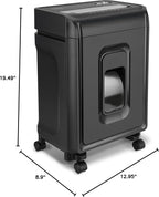 Aurora AU830MA High-Security 8-Sheet Micro-Cut Paper and Credit Card Shredder/ 20 Minutes/Security Level P-5