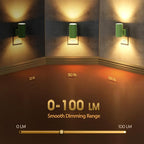 Briignite Night Lights Plug into Wall, Modern LED Night Light Plug in, Dusk to Dawn Sensor, Soft White 3000K, 0-100LM Adjustable Brightness, Dimmable NightLight for Hallway, Bedroom, Stairway, 2 Pack