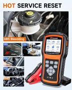 2026 FOXWELL NT630 Pro 2-in-1 ABS SRS Scan Tool & Battery Tester, OBD2 Scanner with 12V Battery Load Analyzer(100-3000CCA), ABS Bleed, BMS/Oil/SAS/EPB Reset, Live Data, Upgraded from NT630 Plus