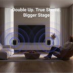 WiiM Sound Lite Smart Speaker, Hi‑Res 24‑bit/192 kHz, AI RoomFit™ Room Correction, 100W Peak, Wi‑Fi 6E/Bluetooth 5.3, Multi‑Room & Stereo Pairing, Black