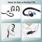 Mini Walkie Talkies Rechargeable for Adult with Earpieces, 3 Pack Two Way Radio Small Walkie Takies for Outdoor Team Work Event Resturant, Super Mini Walkie Talkies Baseball Communication Device