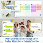 32 Inch Digital Calendar, Electronic Chore Chart, Smart Weekly and Monthly Planner 1920 * 1080P IPS Touchscreen Wall Calendar Rewards for Family Schedules, Meal Planning Gift
